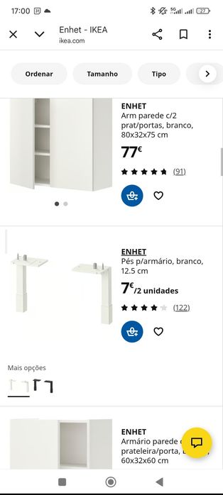 Conjunto lavandaria ENHET Ikea