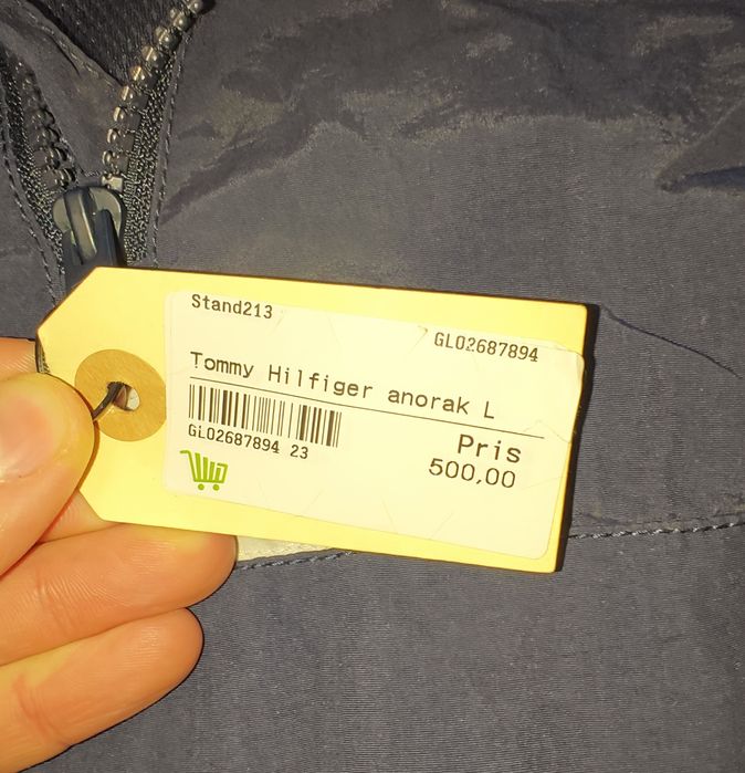 Męska świetna nowa kurtka Tommy Hilfiger Anorak Jeans rozmiar L