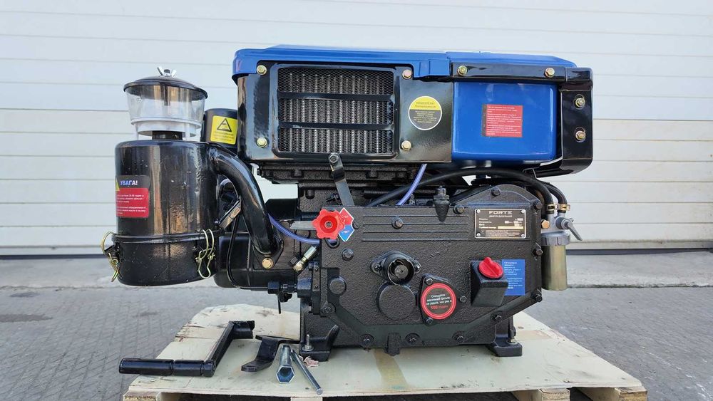 Двигун FORTE Д-180 дизель 8 к.с. маховик зі шківом! Водяний мотор!