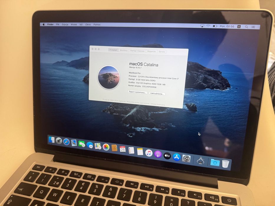 MacBook Pro 13 A1502 i7 2.9Ghz 8GB Bez blokad