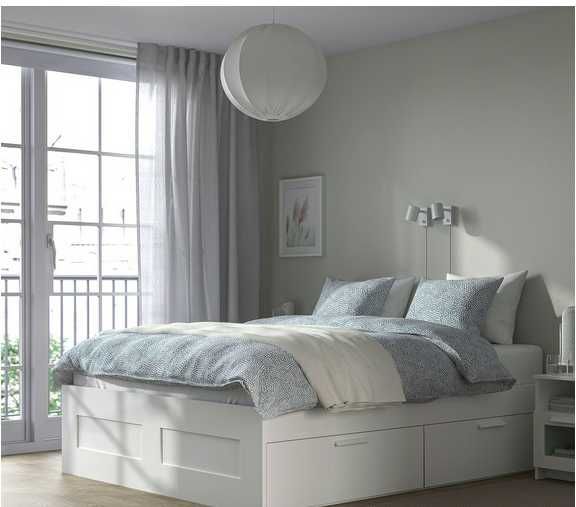 Cama de casal com gavetao BRIMNES