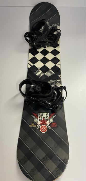 Deska snowboardowa Salomon - czarny, wielobarwny z wiązaniami