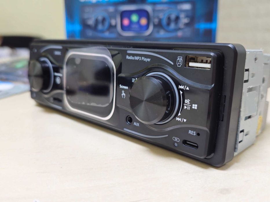Автомагнітола Podofo 1DIN A4204 FM/Bluetooth/MP3-плеєр/AUX/USB