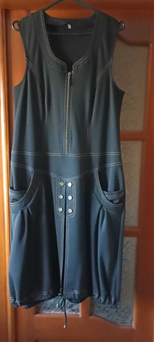 Сарафан черный 50 размер