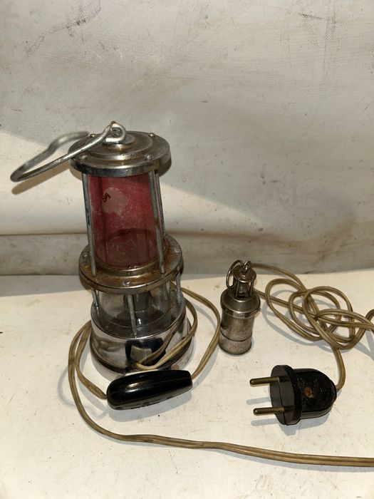 2 stare Oryginalne Lampki GÓRNICZE z PRL