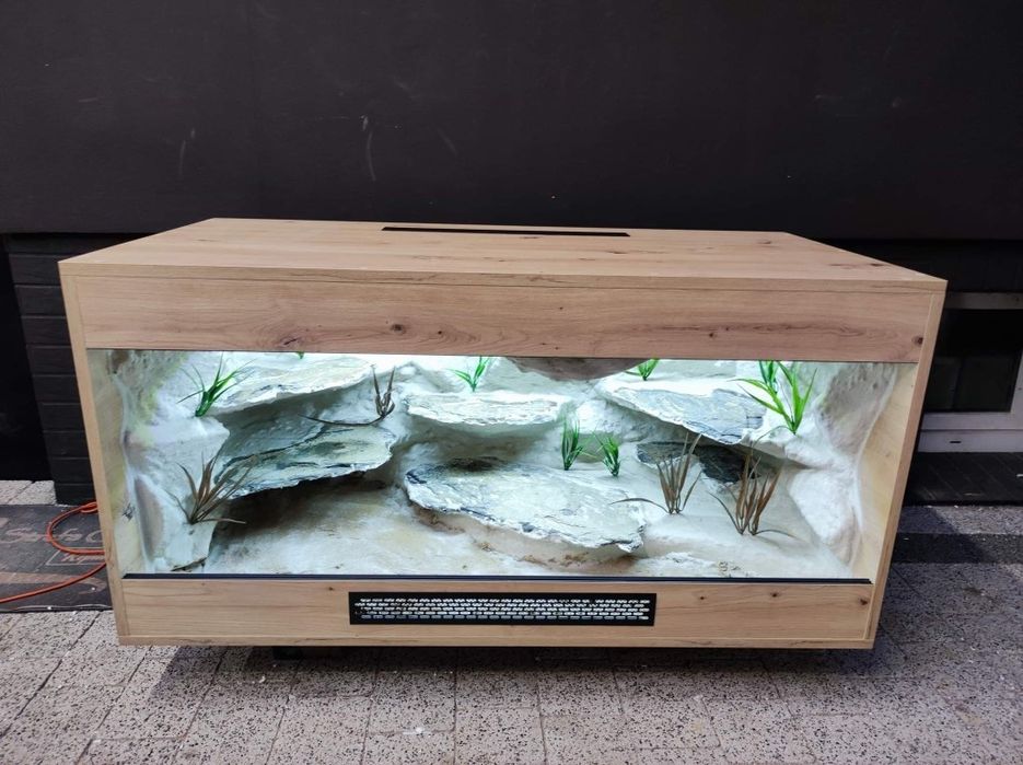 Terrarium 120x60x60 z płyty meblowej agama gekon jaszczurka KOŚCIAN