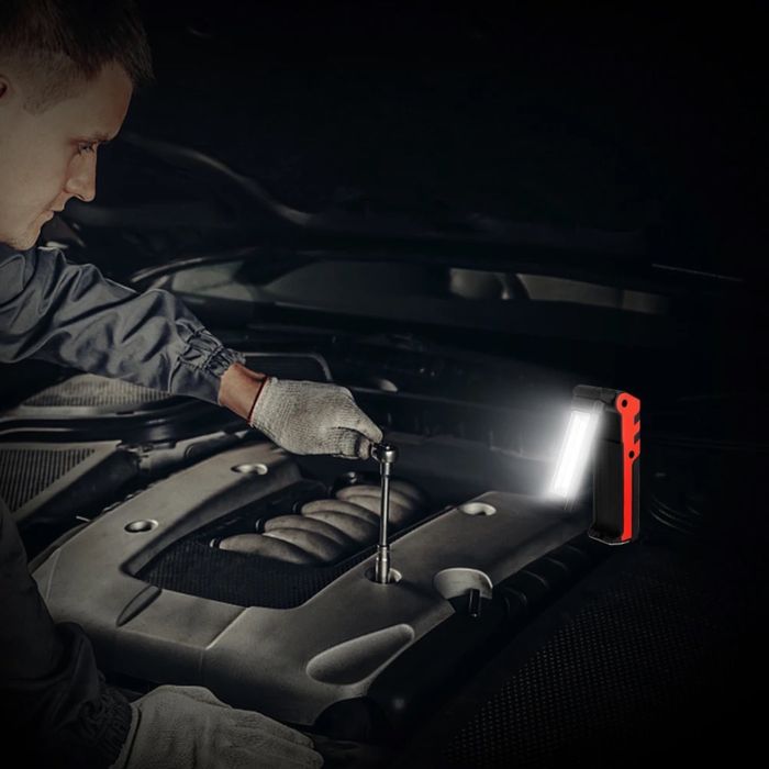 Ліхтар 400 люмен COB, для СТО робоча лампа , аварійний, прожектор ,USB