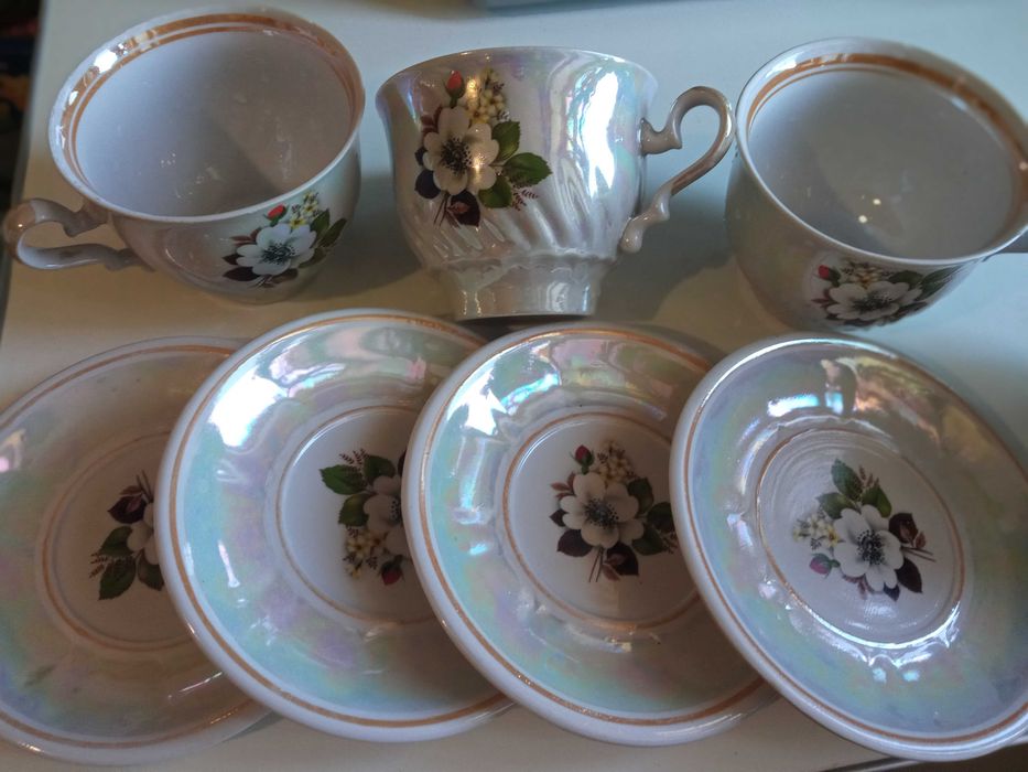 Чашки чайные большие 580 мл. Фарфор СССР.