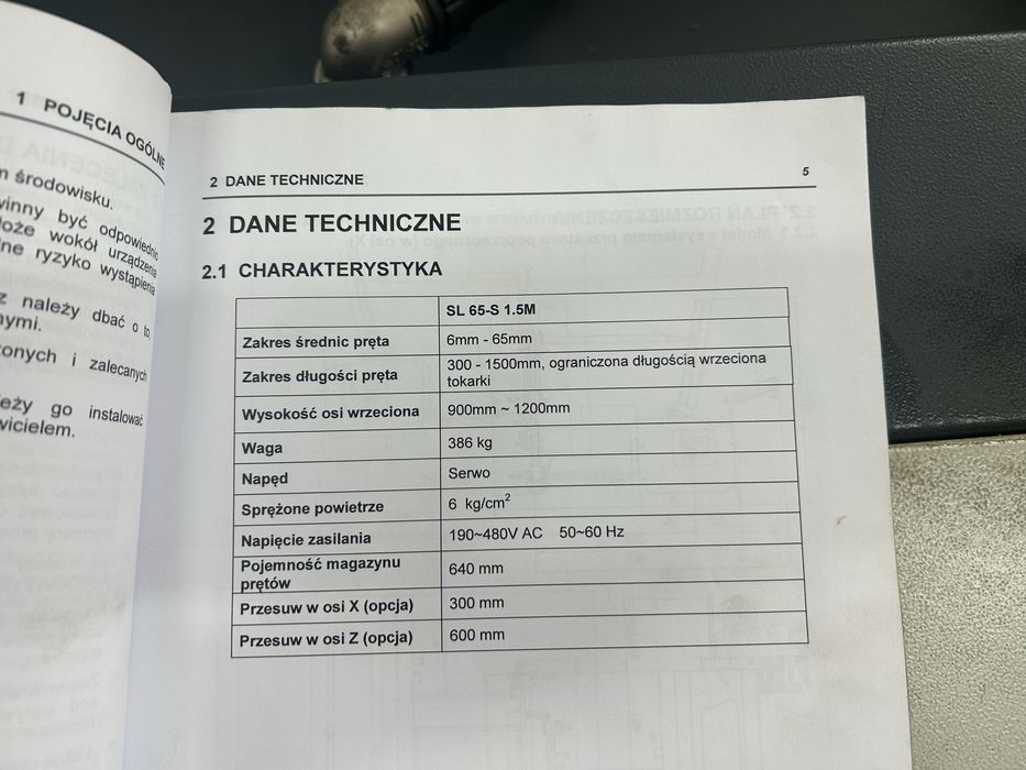Podajnik Pręta Alpha SL65 S - LNS