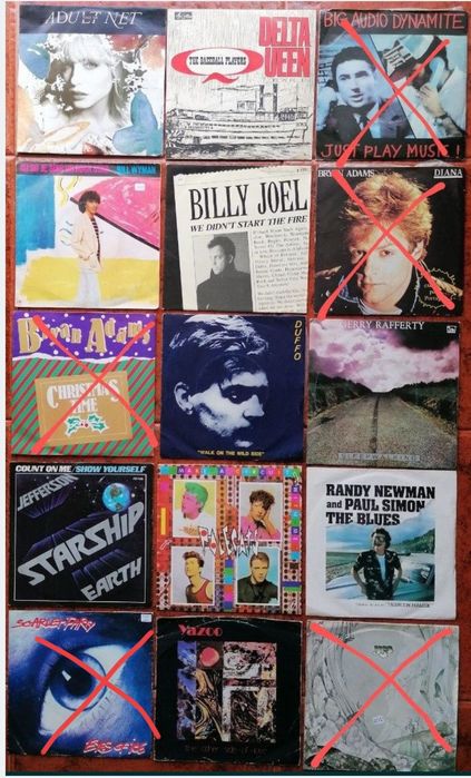LPs, maxis e singles em vinil, e CDS