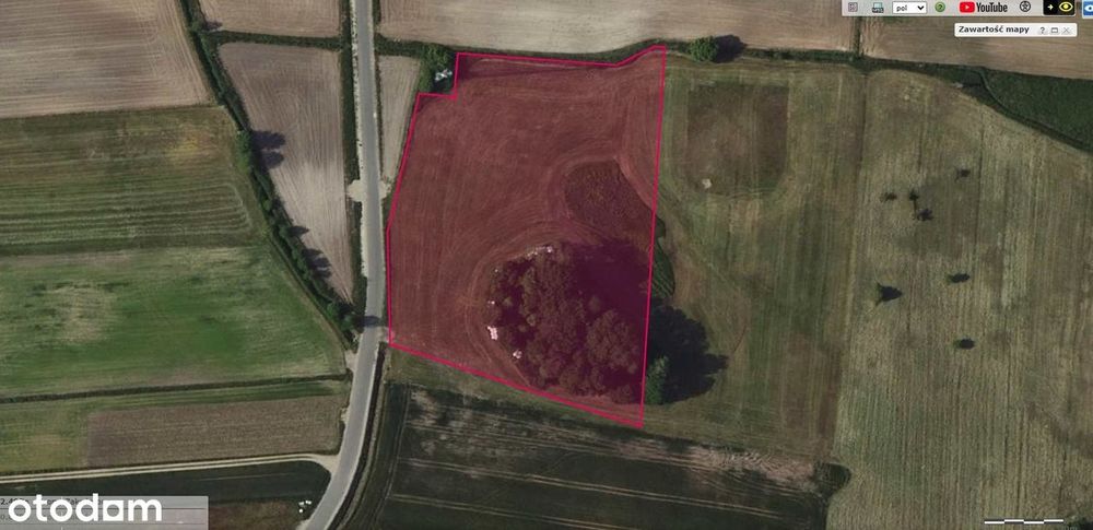 Działka przemysłowo - usługowa 1,21 ha Kotórz Mały gmina Turawa