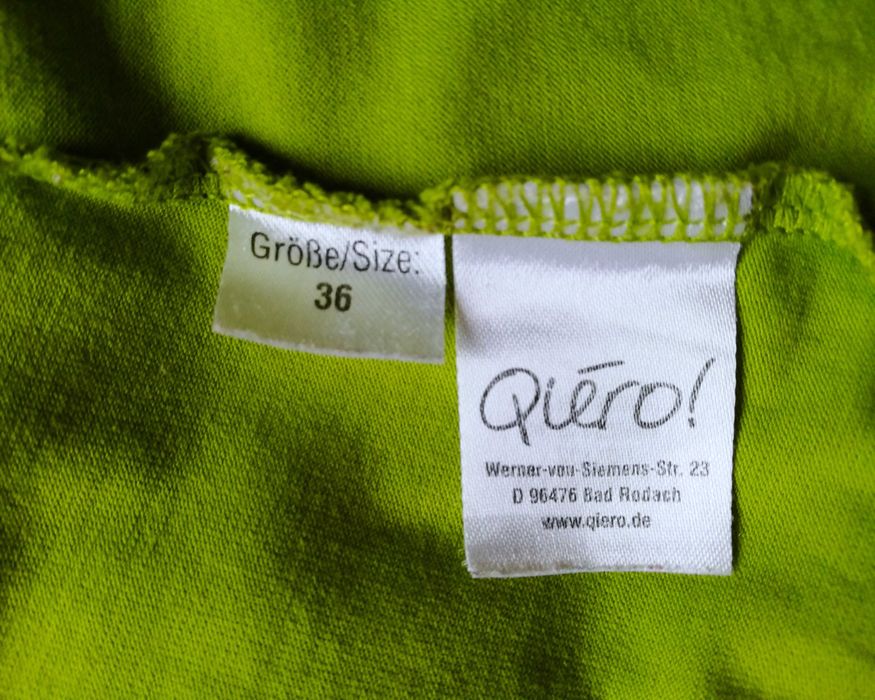 Limonkowy t-shirt z kapturem etno unikat Qiéro! 38 M retro boho