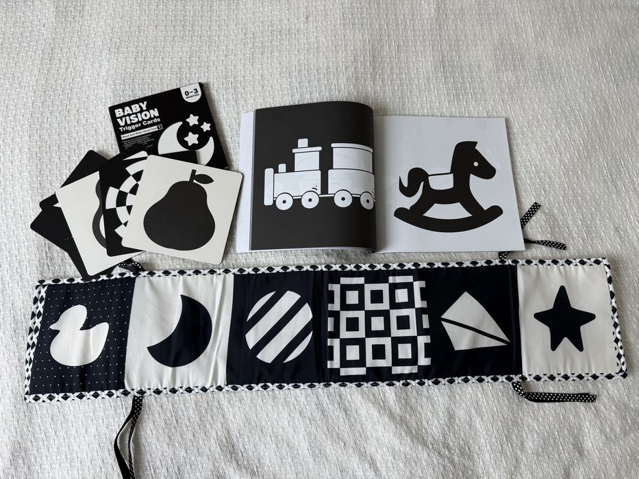 Чорно-білі контрастні картинки, контрастна чорно-біла  книга