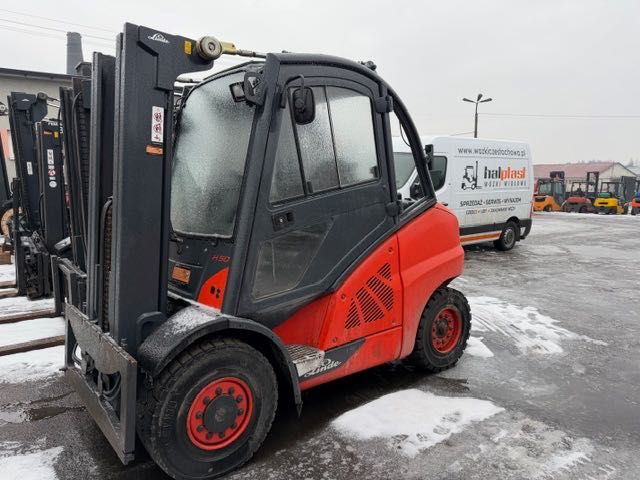 Wózek Widłowy Linde H50D triplex kabina diesel rok 2012
