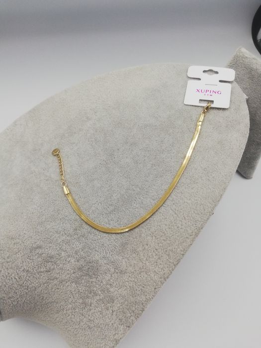 Bransoletka stal chirurgiczna Xuping tasiemka 3 mm