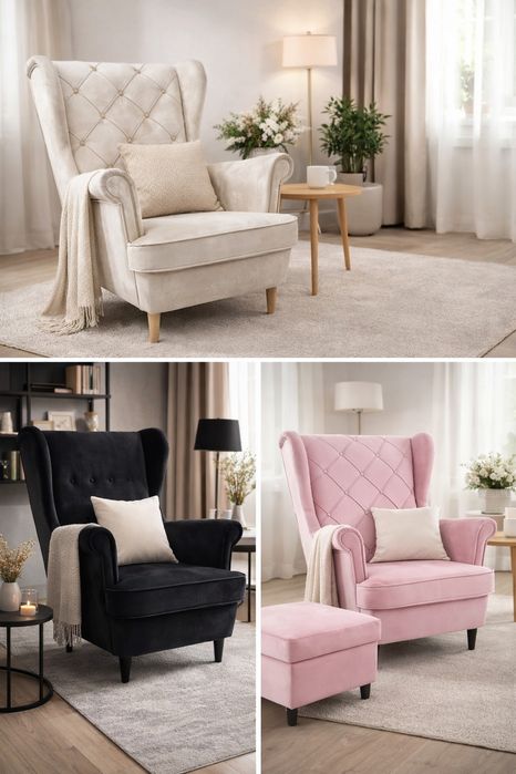 Stylowy fotel do salonu – Uszak w super cenie