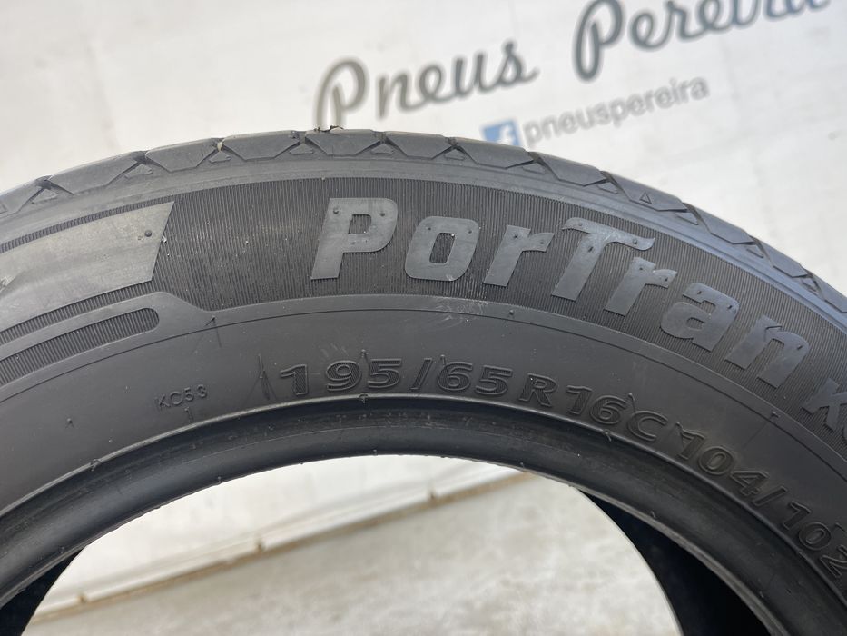 Pneus 195-65R16C Kumho como novos