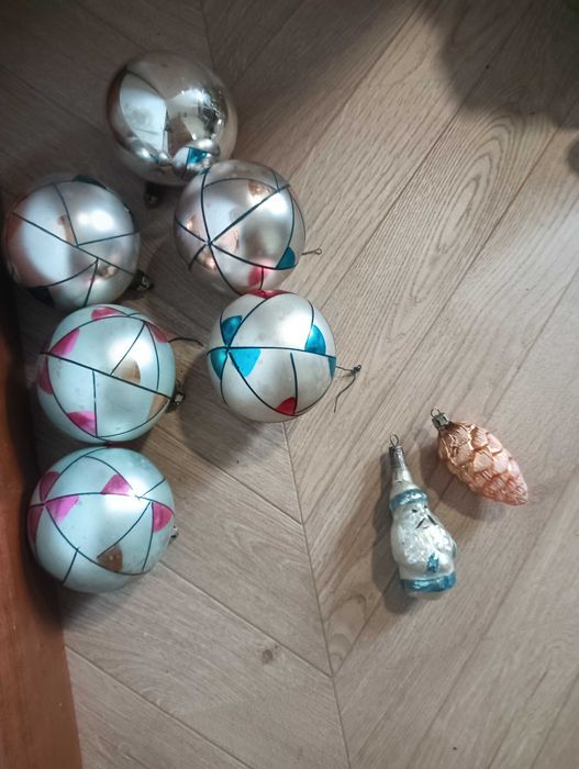 Bombki choinkowe zestaw stare świąteczne