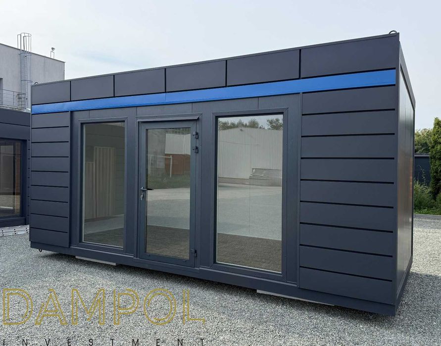 Gotowy pawilon kontener 600x300 6x3 handlowy biurowy usługowy leasing