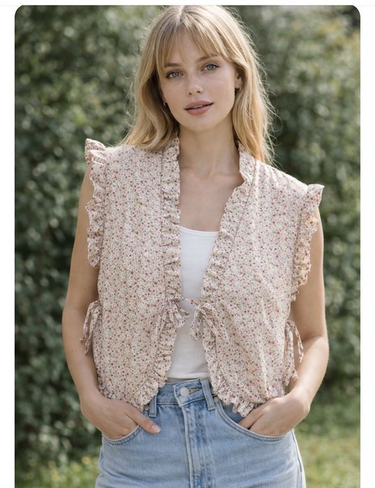 Ніжна стьобана жилетка Selected М