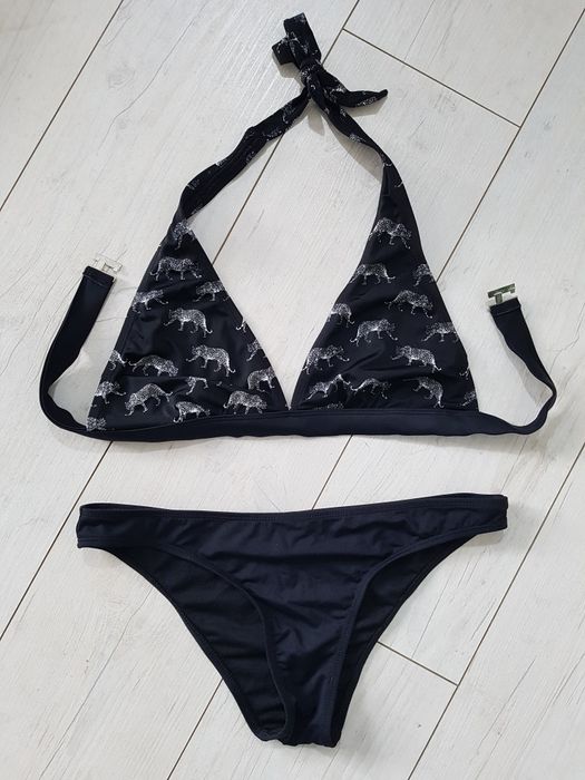 Kostium strój kąpielowy dwuczęściowy bikini w koty kotki lwy pantery C