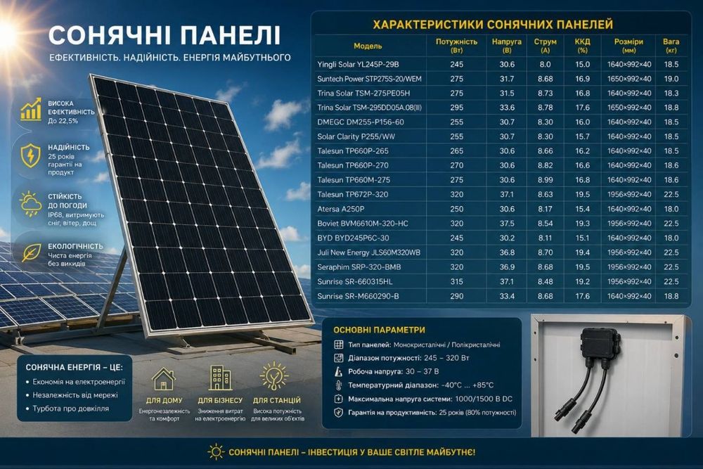 Солнечные понели