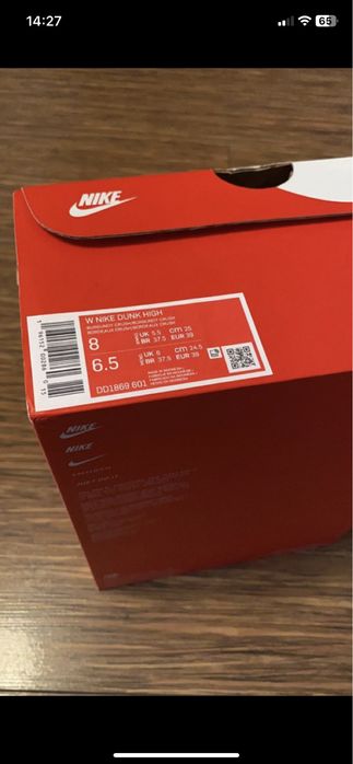 Nike dunk high rozmiar 39