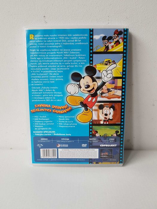 Płyta DVD bajka Disney Fabryka śmiechu Myszki Miki Mickey x9 kreskówek