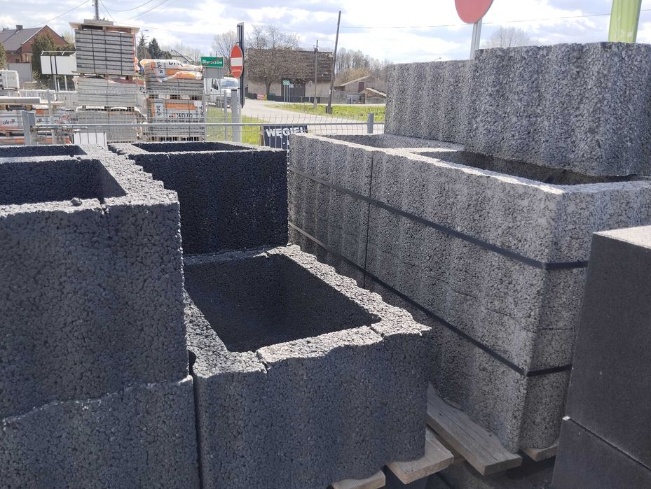 Donice Betonowe Agaflor murek oporowy gazon opór donica beton ziemia