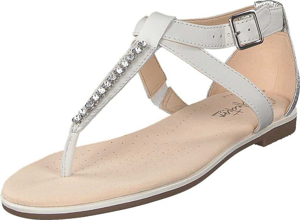 CLARKS Bay Poppy Sandały damskie Skóra japonki