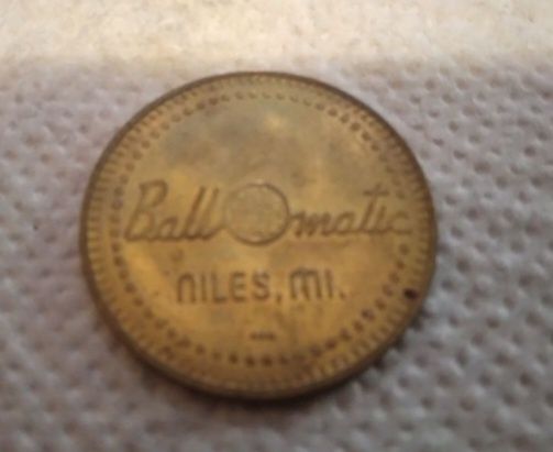 Żeton golfowy Ball matic Niles MI USA