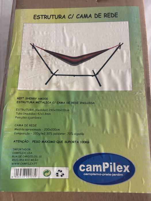 Estrutura com cama de Rede .nunca usada .