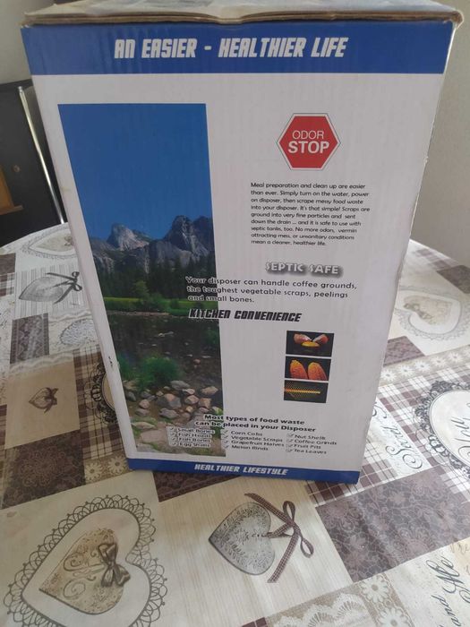 Triturador para lava-loiça marca alemã novo/caixa - excelente ajuda na limpeza de loiças e panelas com detritos alimentares
