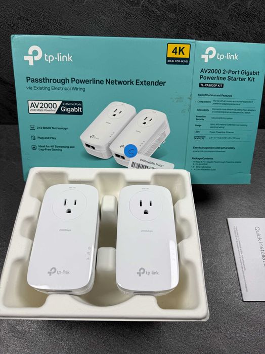 Powerline адаптер TP-Link AV2000 — 2 Гігабітні порти