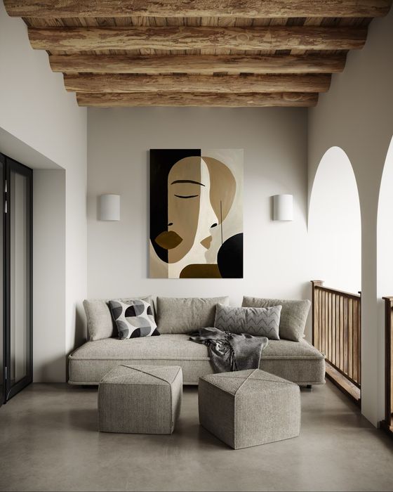 Obraz recznie malowany abstrakcja