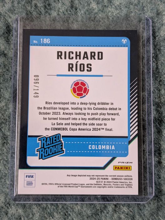 Richard Rios /149 Panini Donruss Pedrouços • OLX.pt