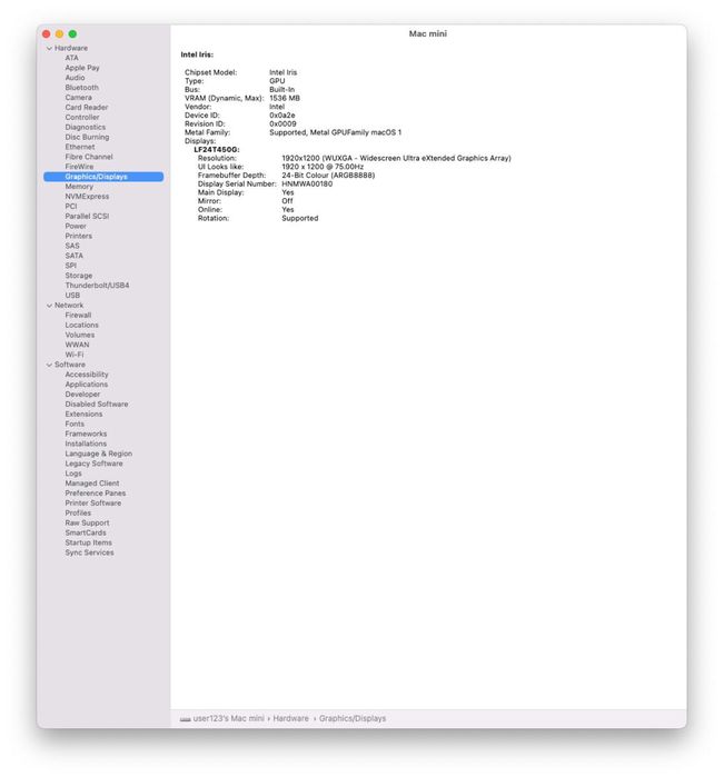 Apple Mac mini Late 2014 i5 2.6GHz / 16GB RAM / SSD 250GB / macOS Sonoma