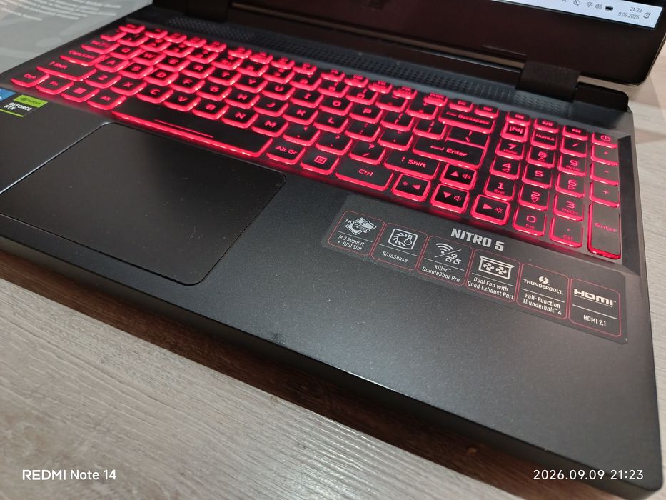 Idealny laptop i5 12 generacja 16 GB RAM RTX 3050 karton dokumenty Acer