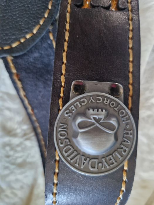 Skórzane szelki motocyklowe Harley-Davidson – gruba skóra