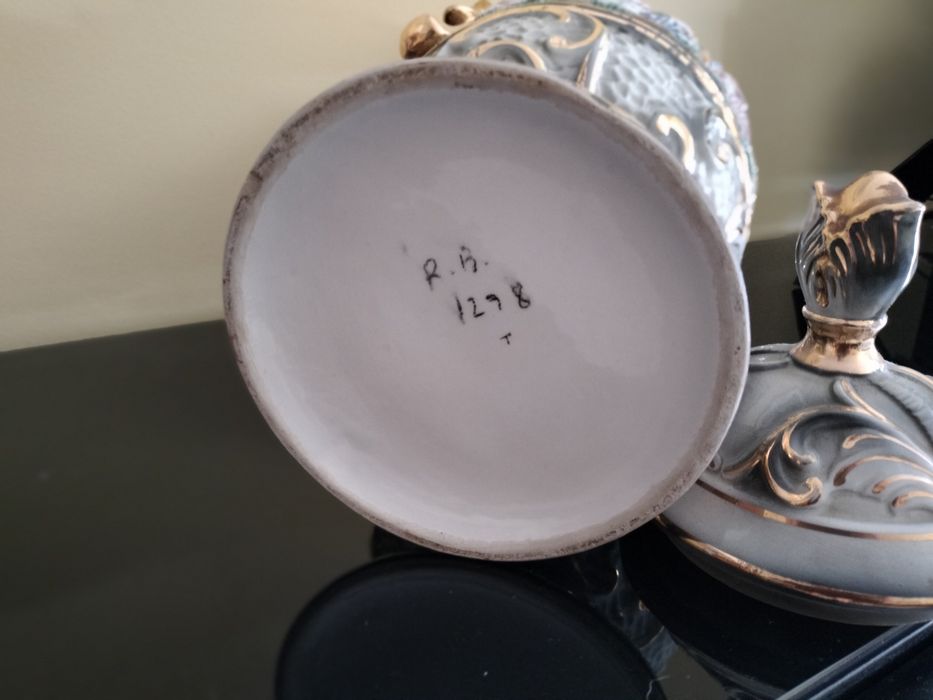 Conjunto vintage Raúl da Bernarda – Ânfora e terrina monumental R.B. Alcobaça
