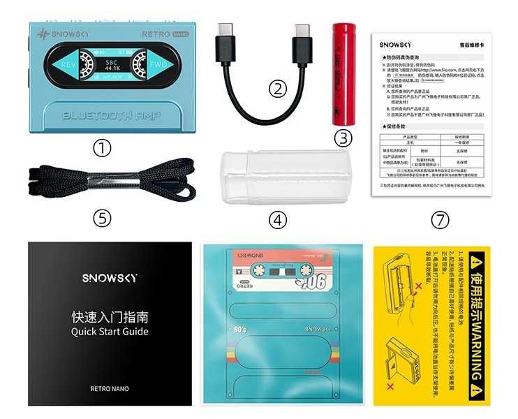 Snowsky / FiiO RETRO NANO – Bluetooth DAC ( aptX Adaptive, 3.5 / 4.4)