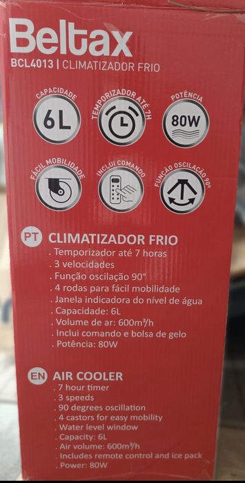 Climatizador frio Beltax modelo BCL 4013