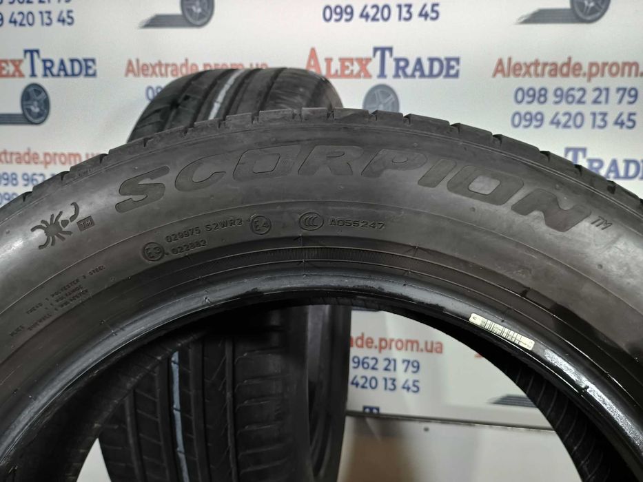 2 шт. 235/55 R18 Pirelli Scorpion літні шини бу, 2022 рік,