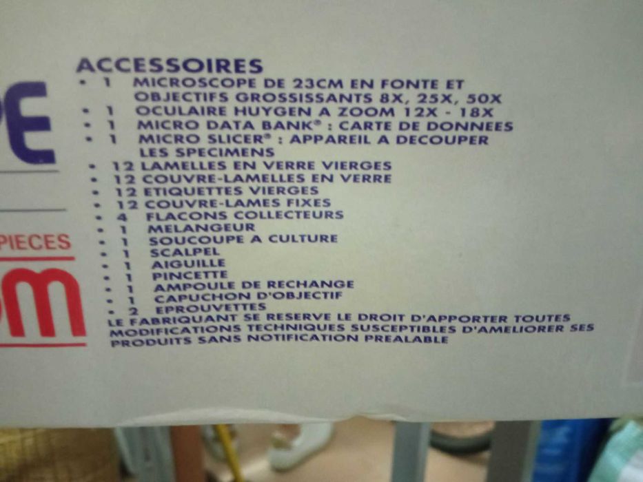 Kit de microscópio64365330509699121