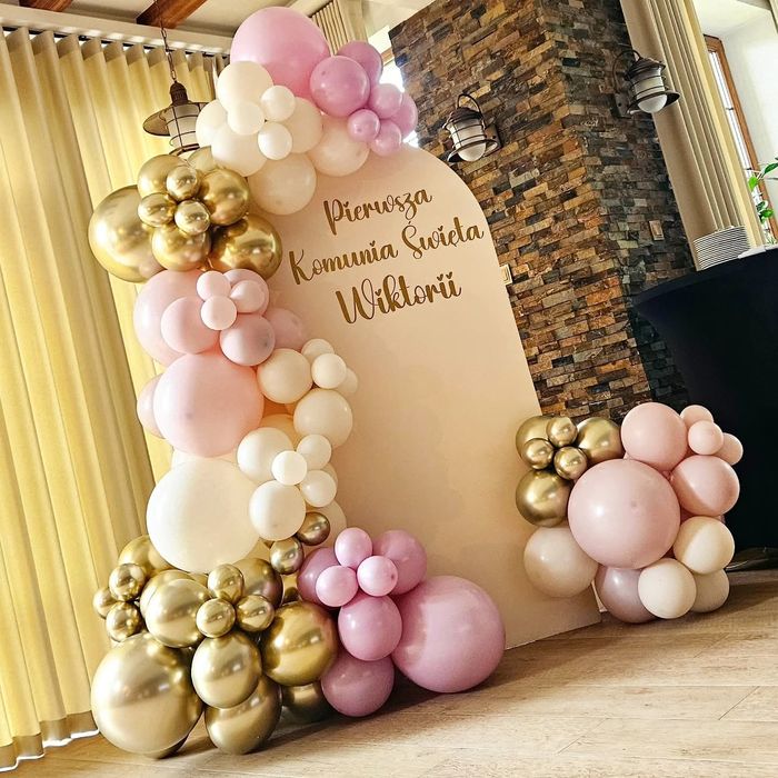 Dekoracja ścianka balonowa
