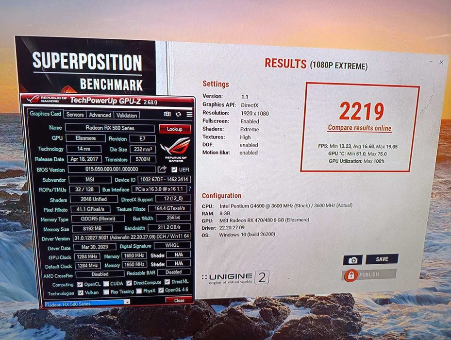 MSI RX580 8GB 256bit HDMI