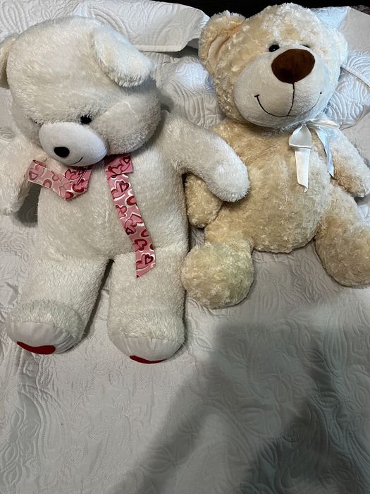 Ведмедики плюшеві бежеві