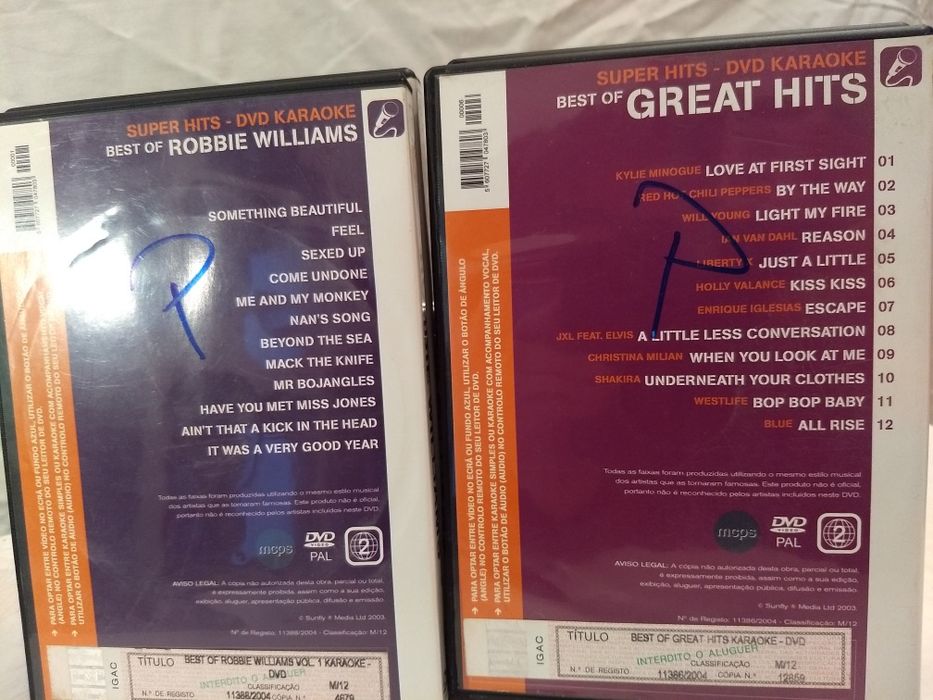 4 DVDs Karaoke Party Pop Hits - A festa em casa!