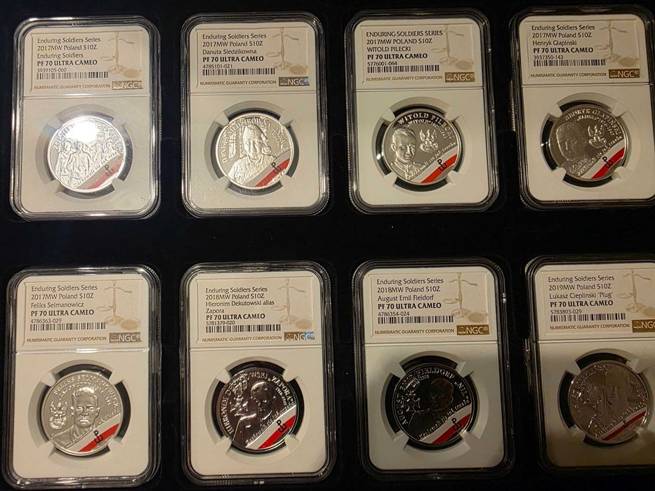 Kolekcja monet 10zł żołnierze niezłomni NGC PF70