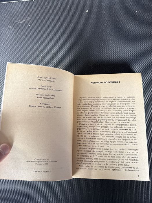Psychologia dążeń ludzkich Obuchowski